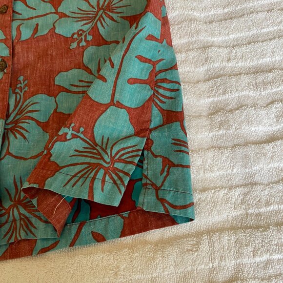 Vintage short-sleeved Hawaiian print shirt - Picture 7 of 10